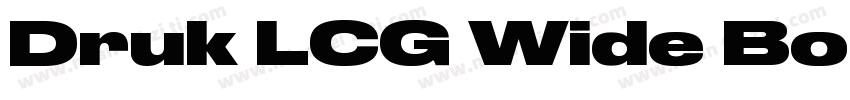 Druk LCG Wide Bold字体转换